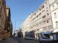 Appartement Opletalova Prag Blick auf die Straße