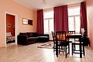 Appartement Legerova Prag Wohnzimmer