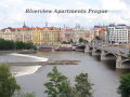 Riverview Apartment Prag Blick auf die Straße