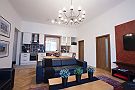 Jednorozec Apartments - Londynska Balkon Wohnzimmer