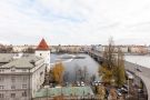 River Bridge Apartment Blick auf die Straße