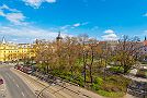 Prague centre apartment - Charles Square apartment Blick auf die Straße