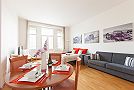 Riverview DeLuxe Appartement Prag Wohnzimmer