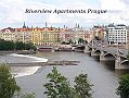 Riverview DeLuxe Appartement Prag Blick auf die Straße